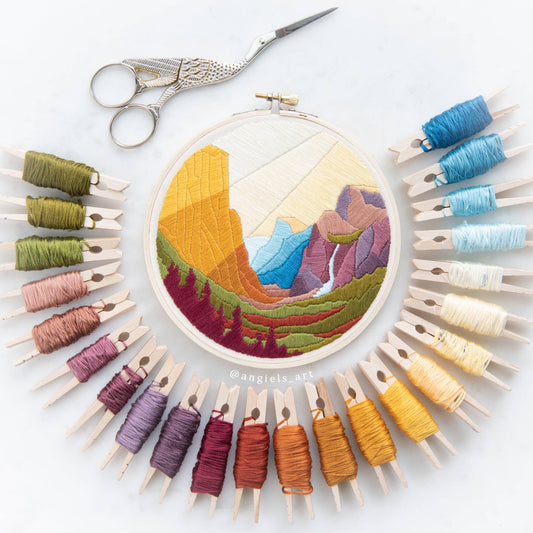 Yosemite DIY Embroidery Kit by Anna Angiel