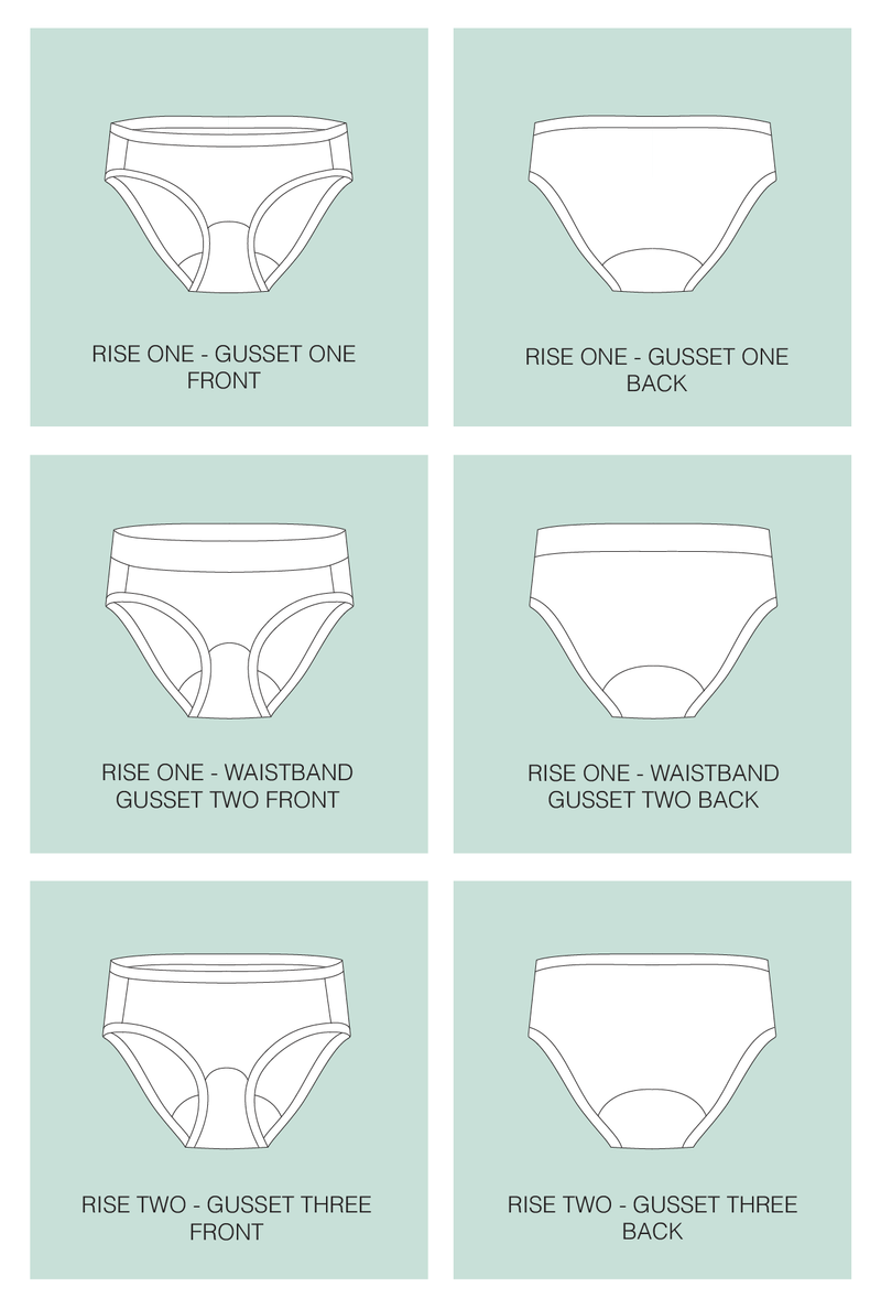 Perfect Period Panties Sewing Pattern by Sophie Hines (PAPER)