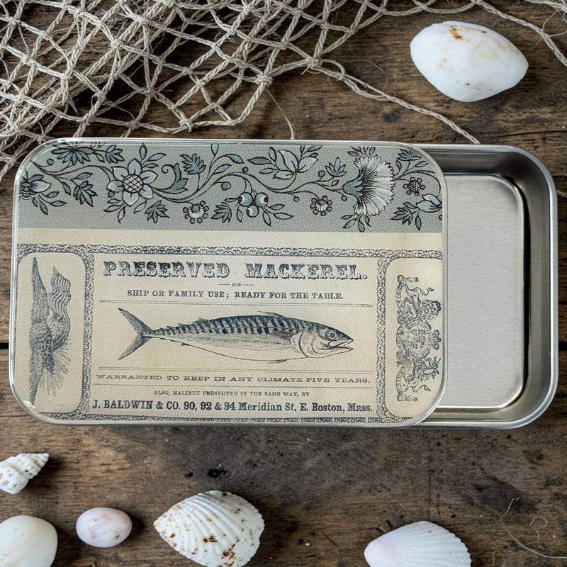 Tinned fish notions tin