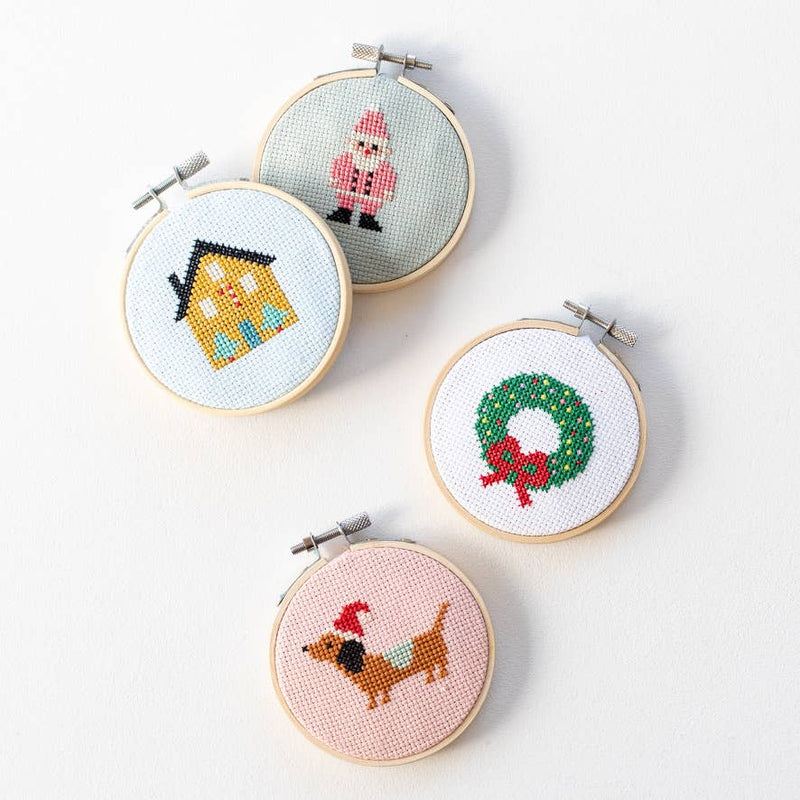 Christmas Santa Cross Stitch by Cotton Clara