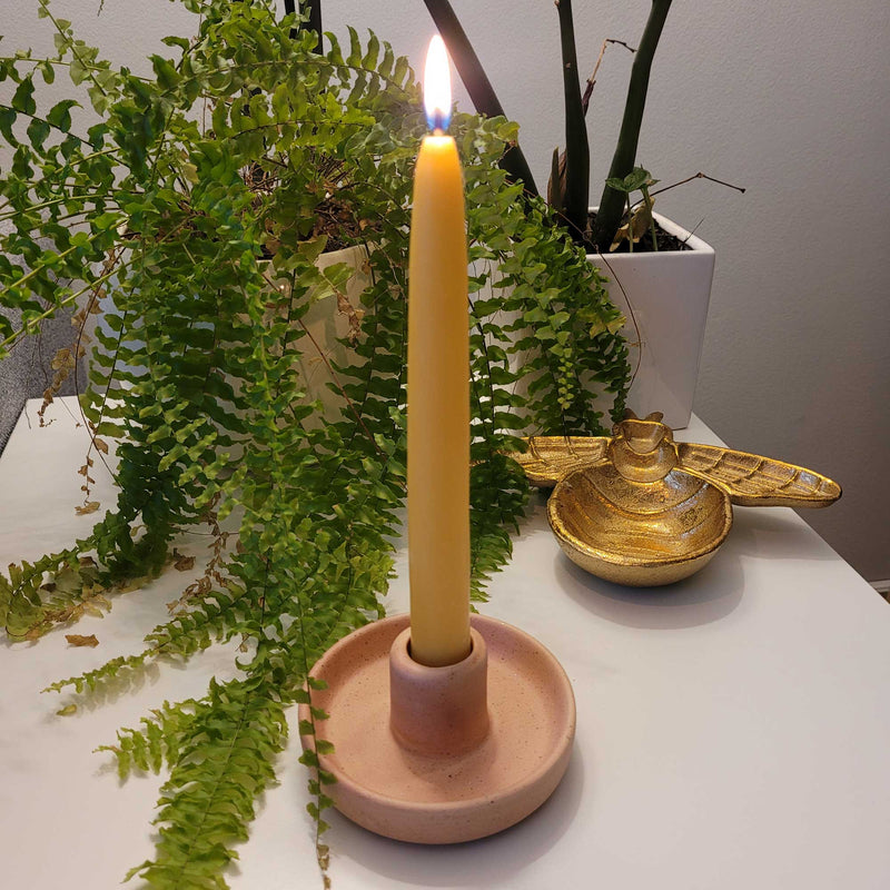 Nordic - Hygge style Ceramic Candlestick Holder by Eastvan Bees