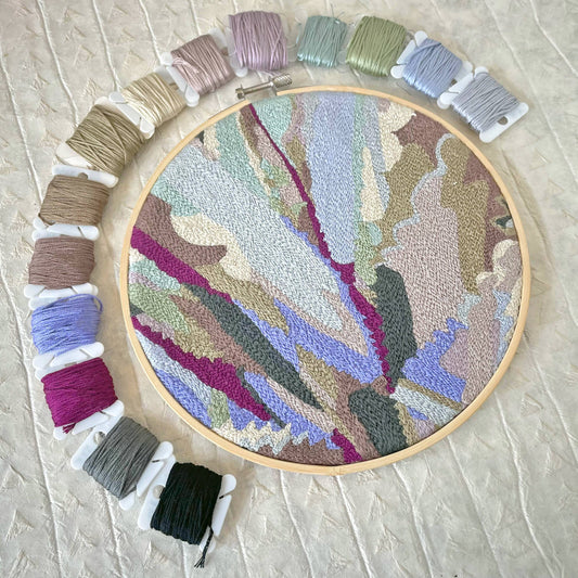 DIY Embroidery Kit - Agave (8")