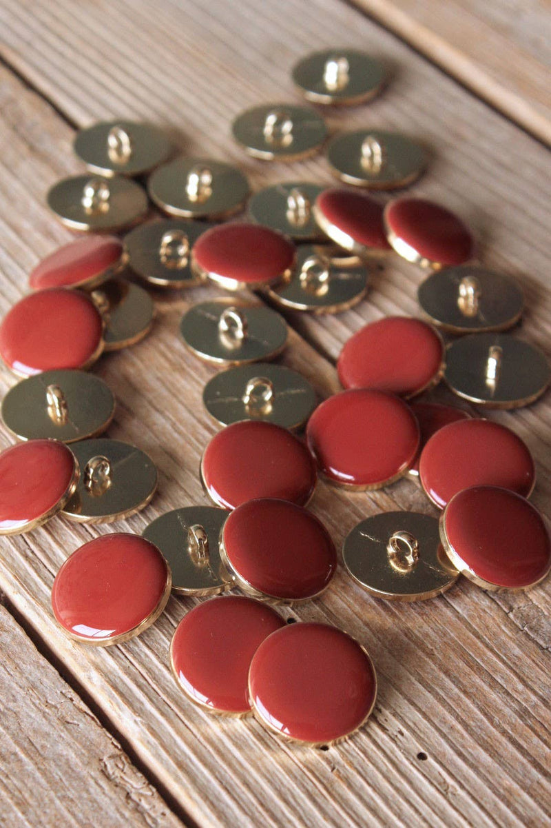 Chic Terracotta Tail Button by Eglantine et Zoé
