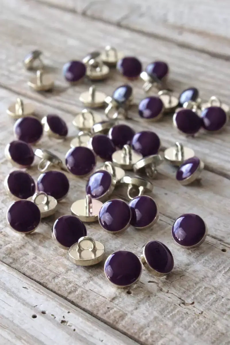Chic Purple Tail Button by Eglantine et Zoé