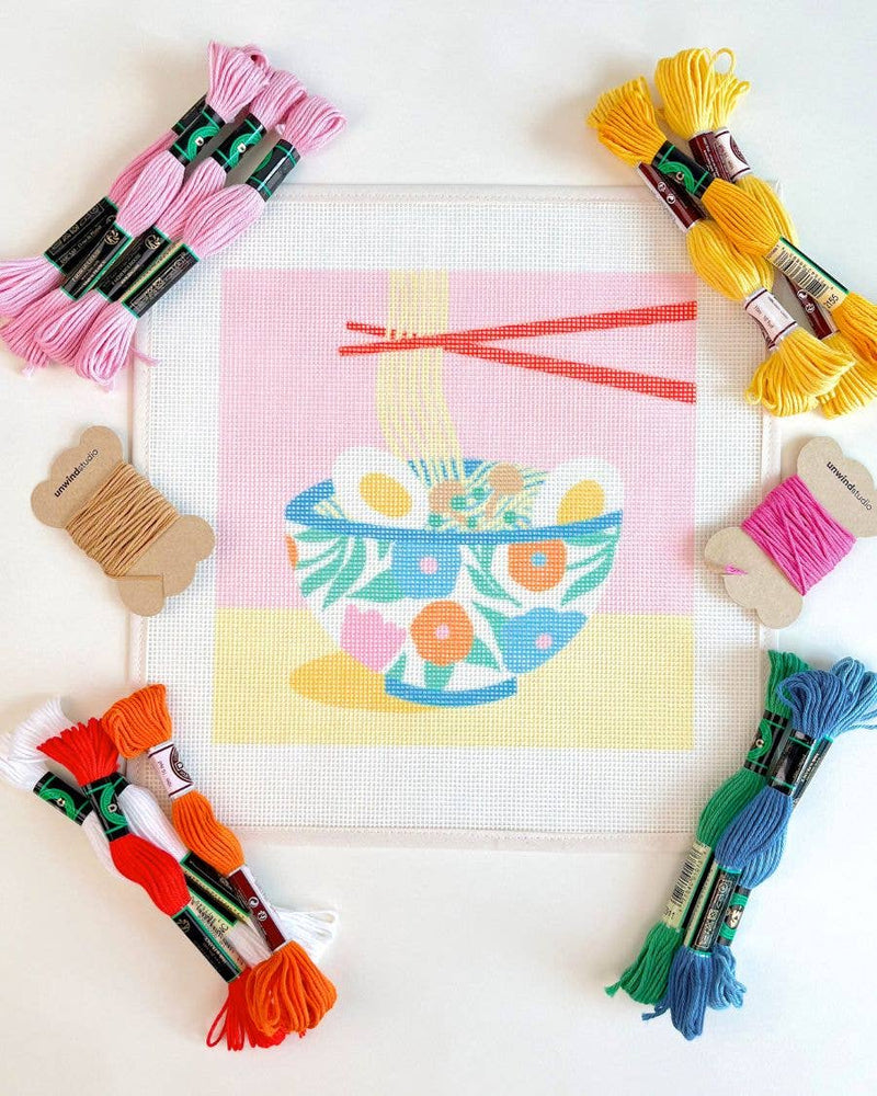 Ramen Night Needlepoint Kit by Melissa Donne