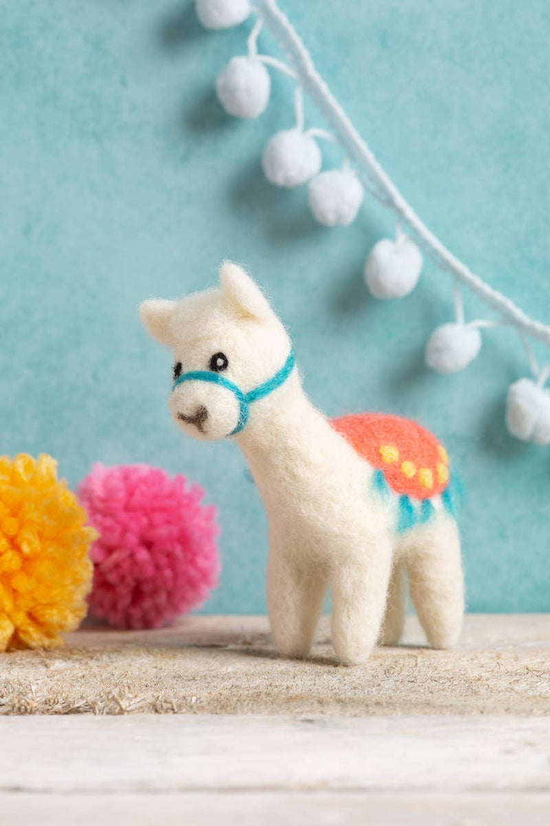 Alpaca Mini Needle Felting Kit | Beginners Craft Kit by Hawthron Handmade