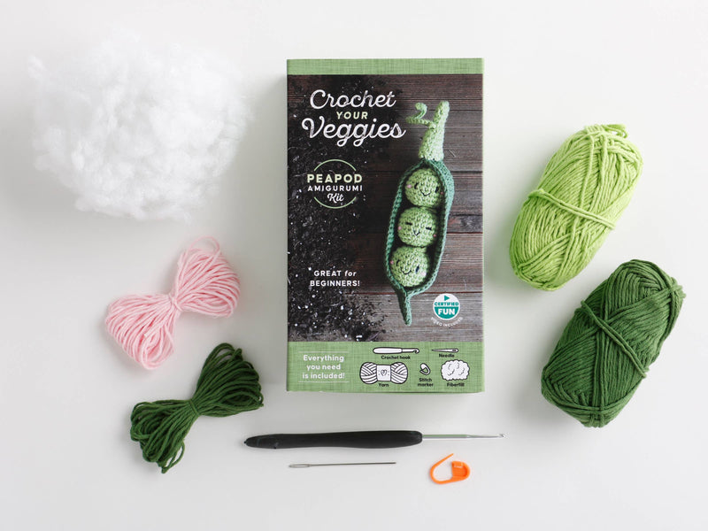 Crochet Your Veggies Amigurumi Kit - Peapod