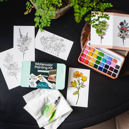 Wildflower Meadow Watercolour Painting Kit