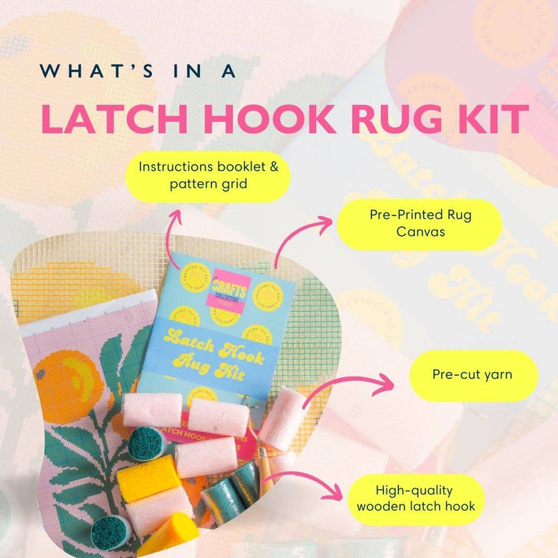 A Bounty of Oranges Latch Hook Rug Kit