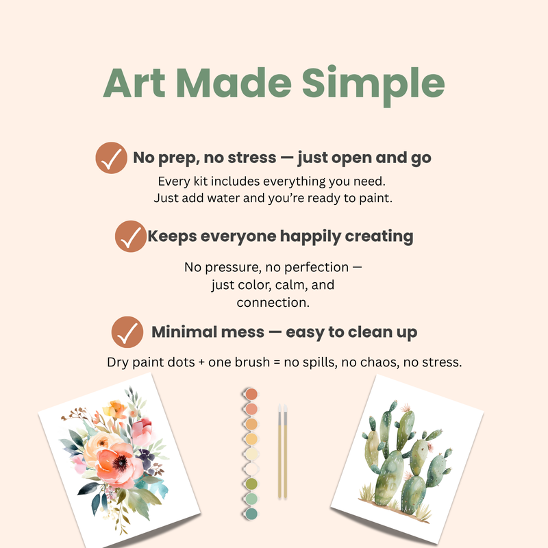 All-In-One Watercolour Kit - Ranunculus Blooms