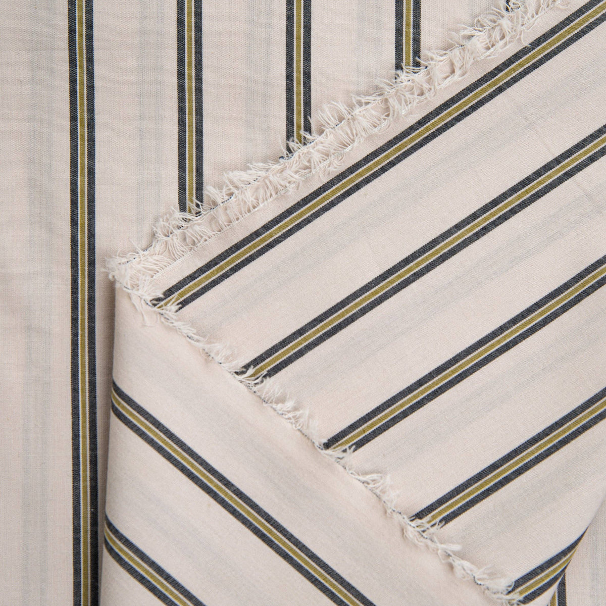 "Weave Line Milky Clay" Fabric