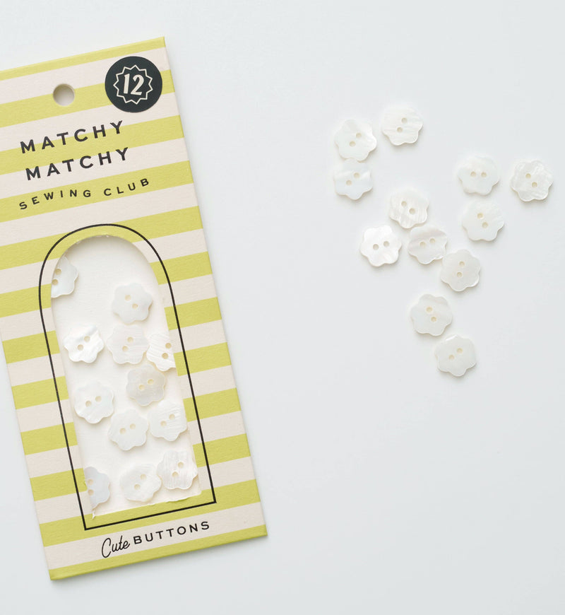 Flower Shaped Shell Buttons