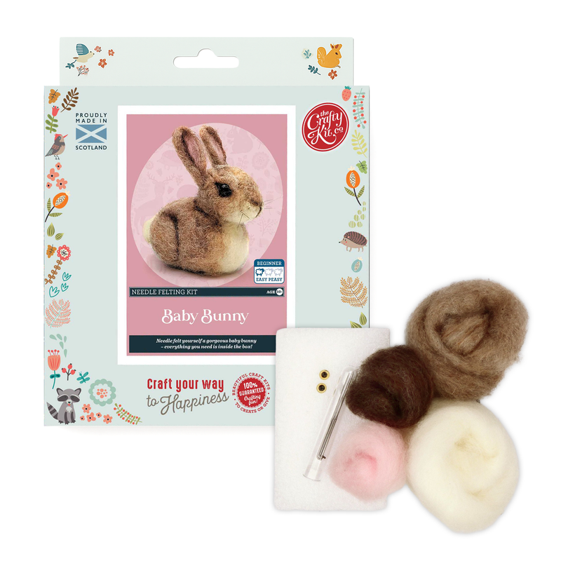 Baby Bunny - Needle Felting Craft Kit