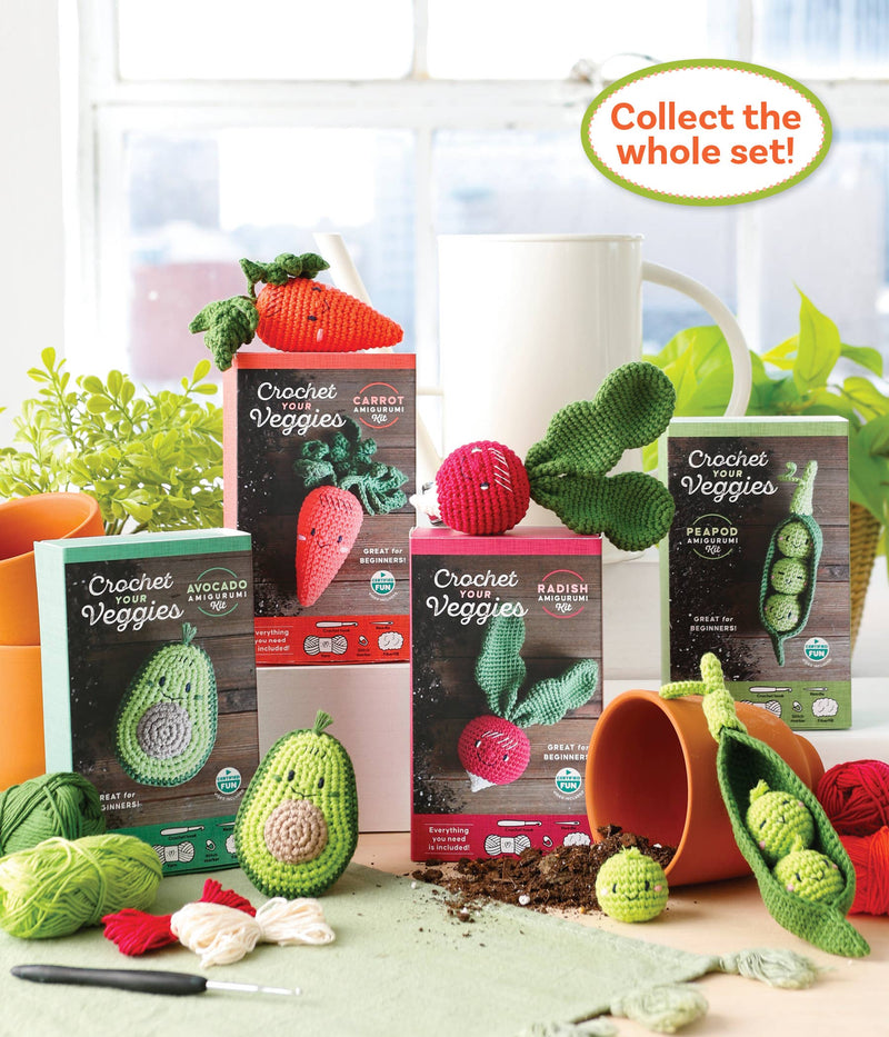 Crochet Your Veggies Amigurumi Kit - Peapod