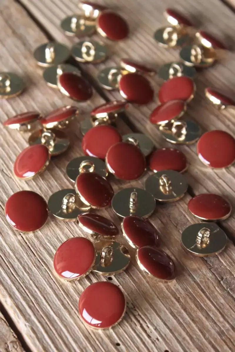 Chic Terracotta Tail Button by Eglantine et Zoé