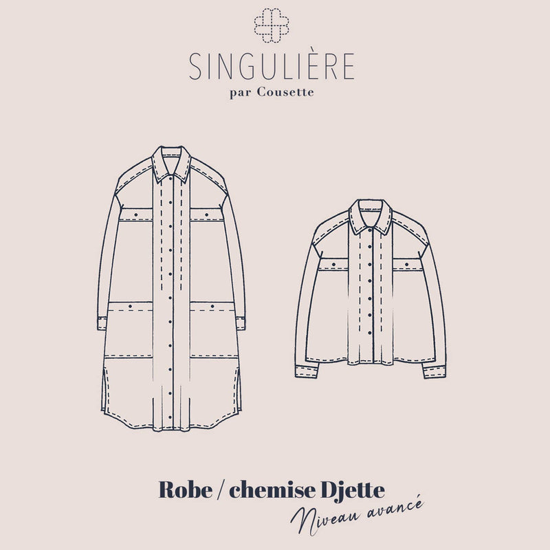 Djette Shirt Dress by Cousette PRINTED PATTERN