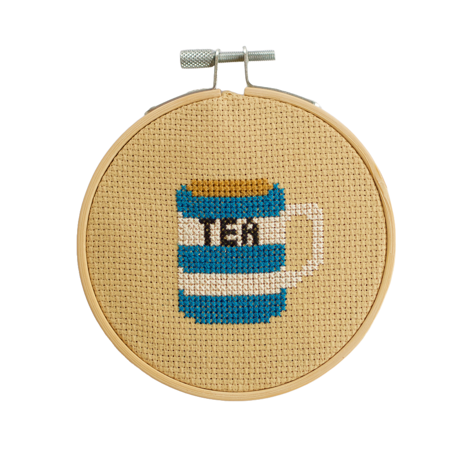 Tea Cross Stitch Kit by Cotton Clara