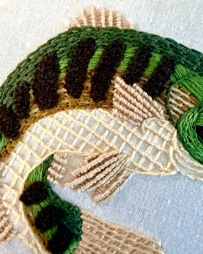 Gone Fishing Craft DIY Embroidery Kit