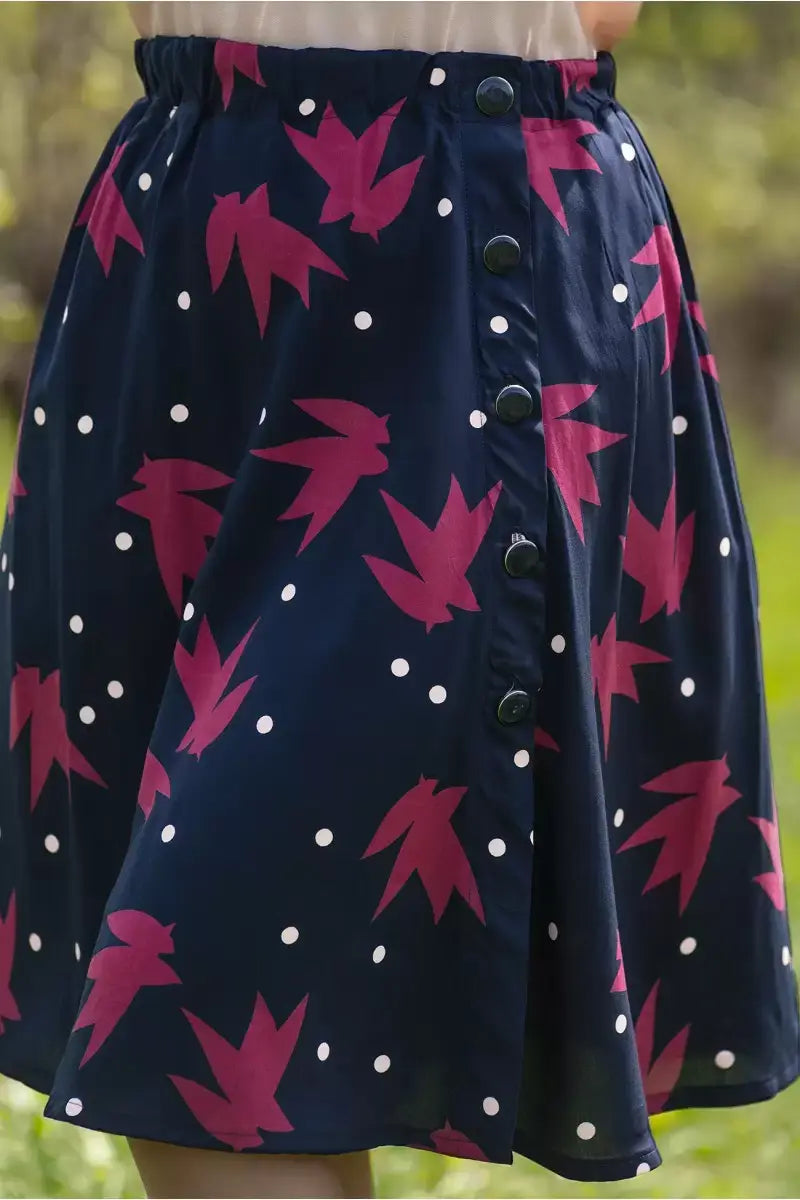 Navy Blue Chic Button by Eglantine et Zoé