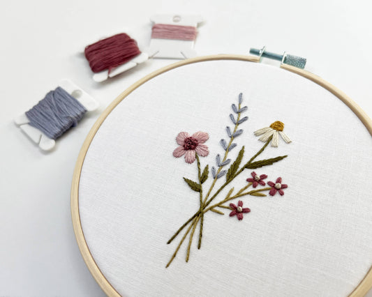 Bouquet Embroidery Kit by Urbann Nest