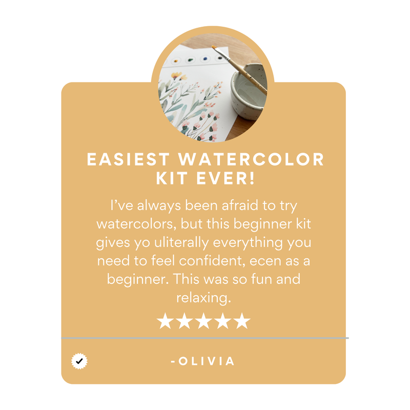 All-In-One Beginner Watercolour Kit - Butterflies