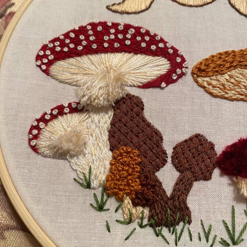 Mushie Sampler Craft DIY Embroidery Kit