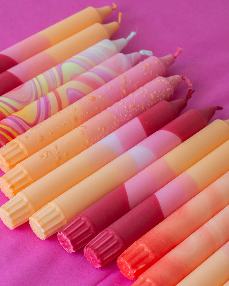 Taper candles - Sunset Mix by Nordtrice