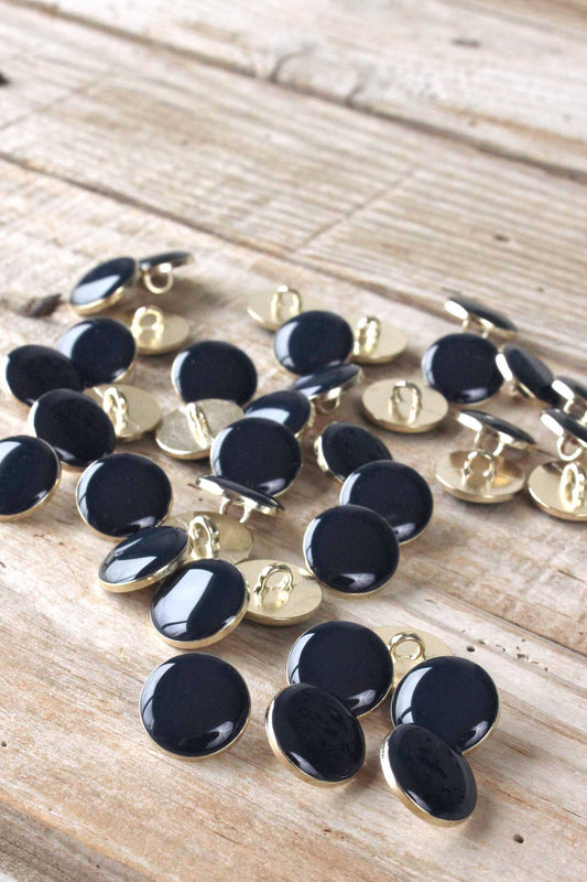 Chic Ink Blue Tail Button by Eglantine et Zoé