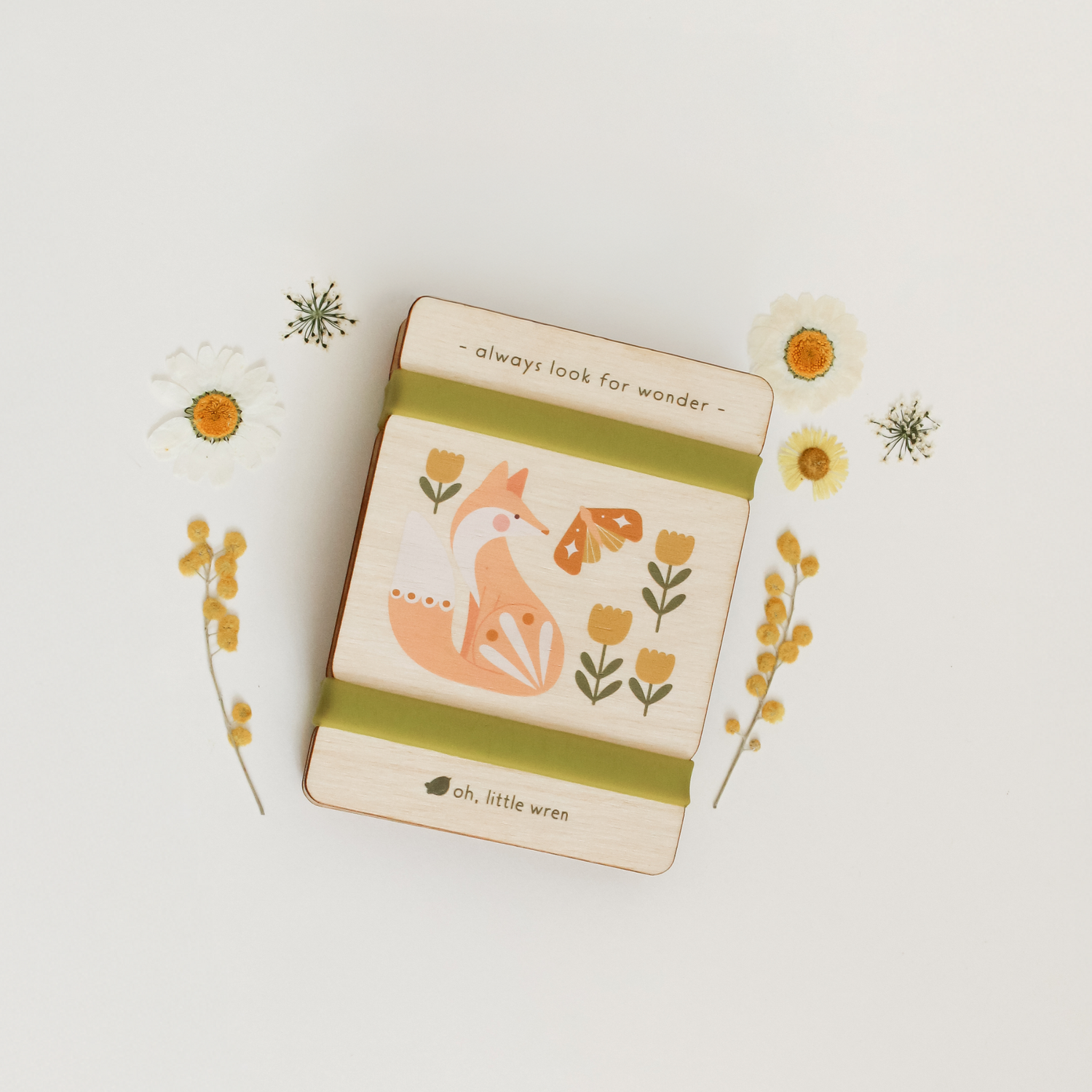 Little Nature Press - Mini Wooden Flower Press - Fox Design