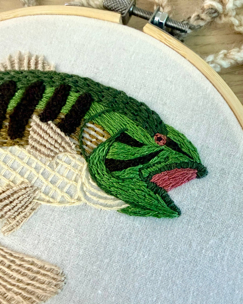 Gone Fishing Craft DIY Embroidery Kit