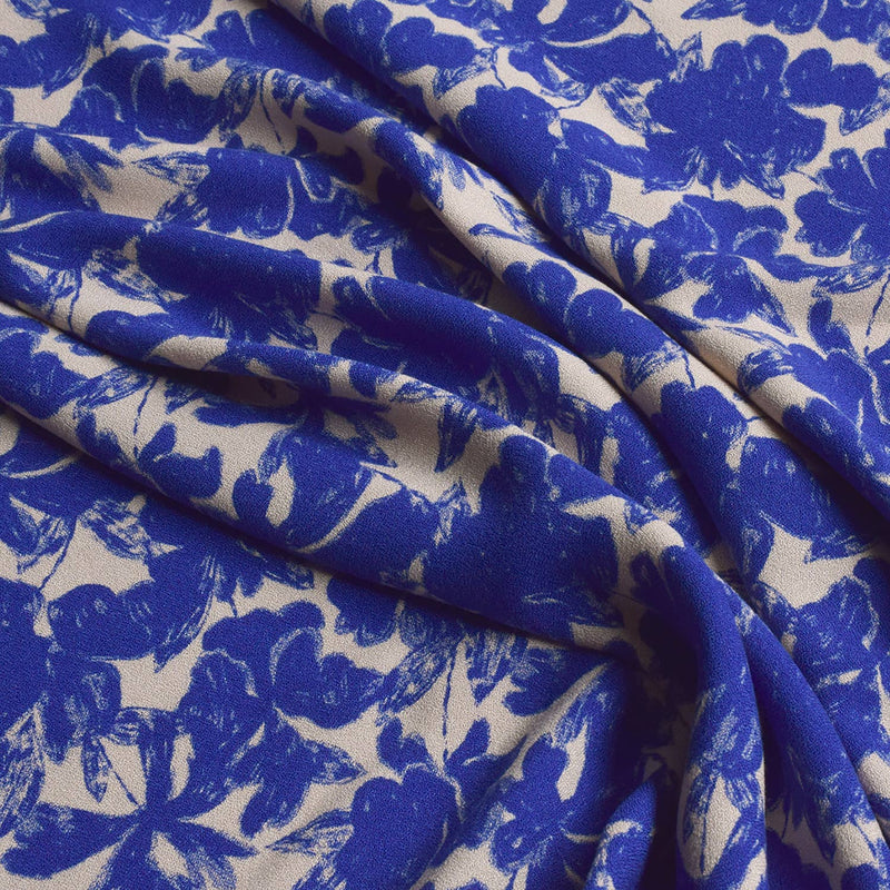 Viscose Crepe Fabric in Twilight Garden by Cousette