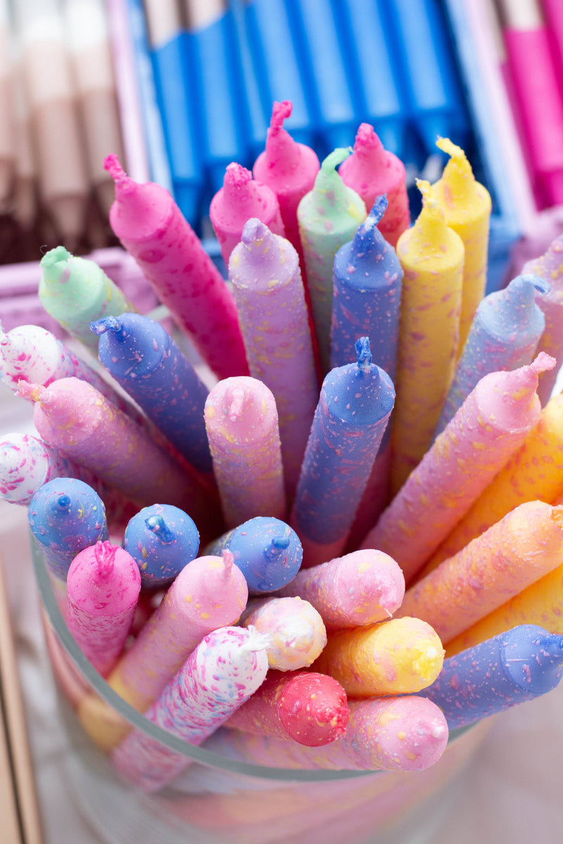 Taper candles (Long)- spring pastel decorations 35 cm by Nordtrice