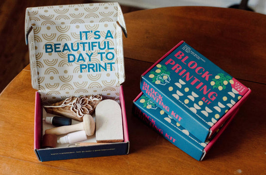Potted Plants Wood Block Printing kit by Cate Paper Co