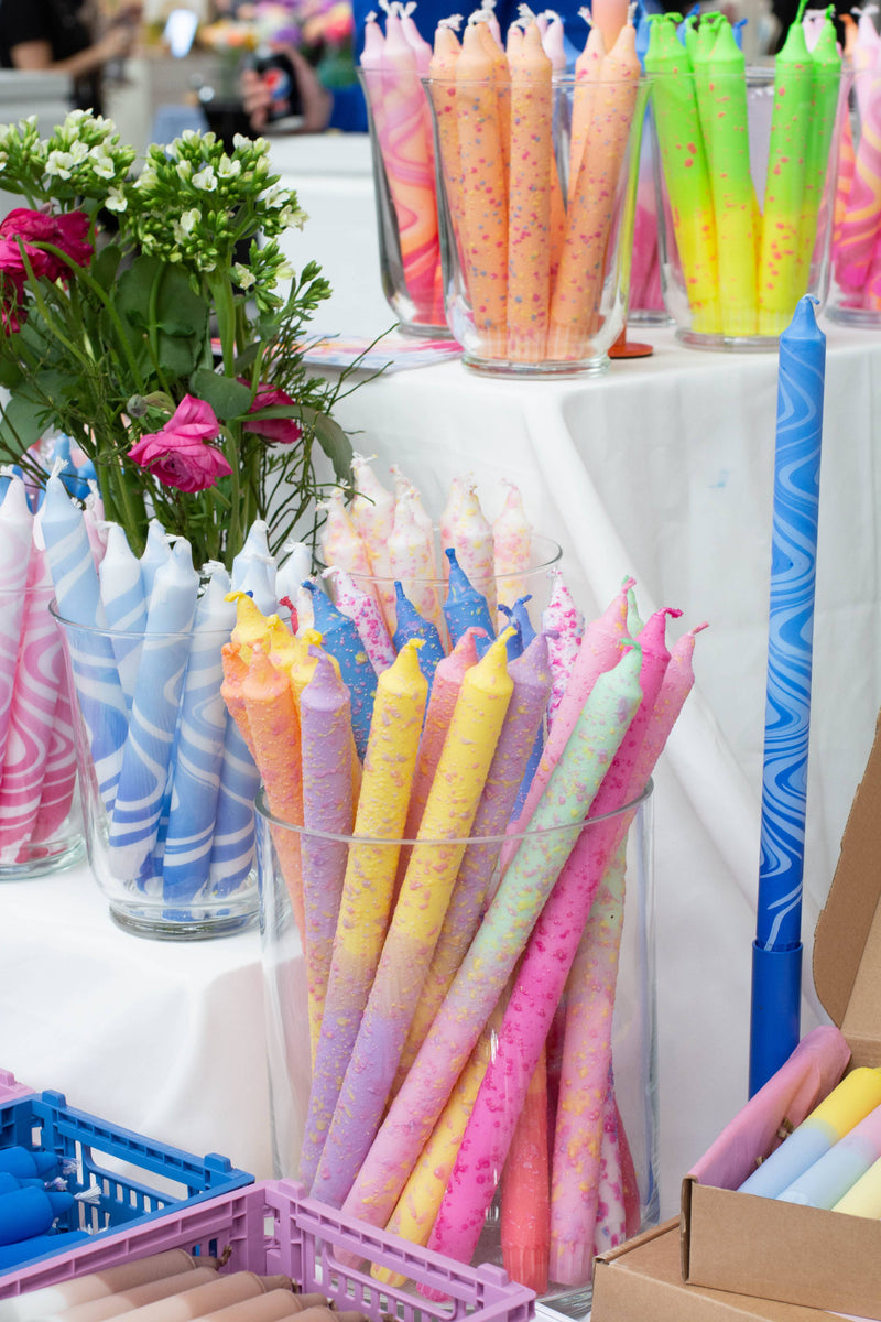 Taper candles (Long)- spring pastel decorations 35 cm by Nordtrice