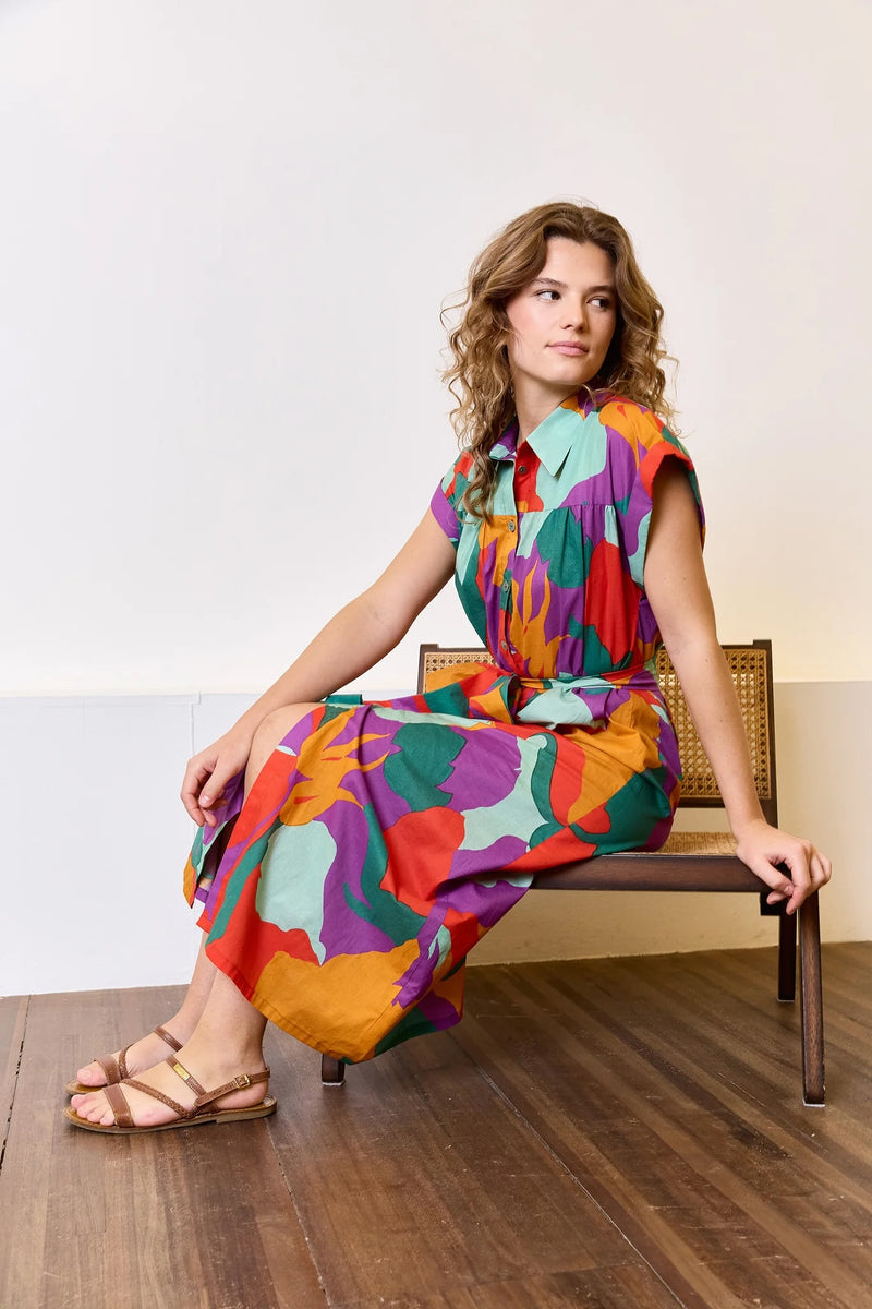 Colourful Modern Graphic Cotton by Atelier Jupe