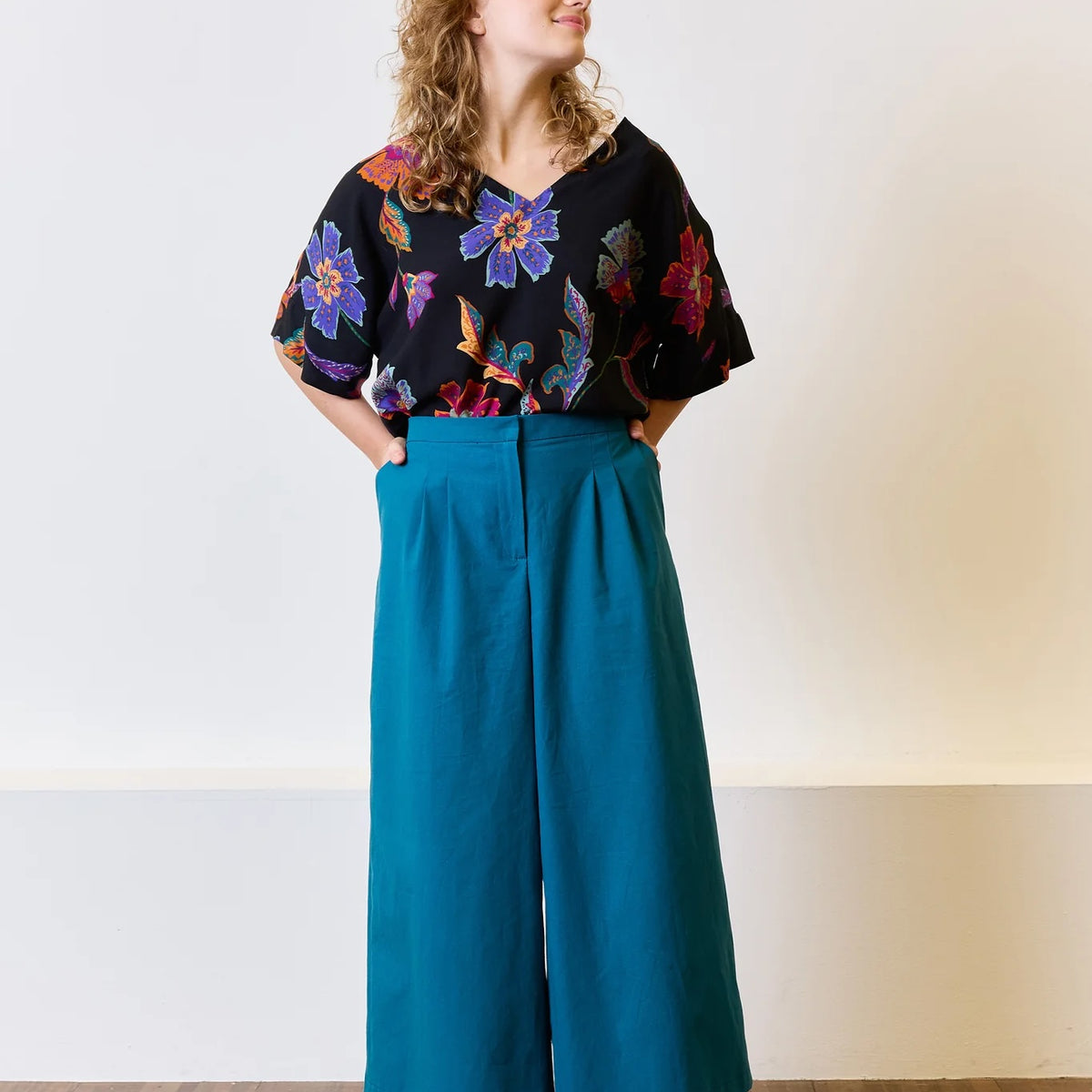 Emerald Green Organic Cotton Poplin by Atelier Jupe