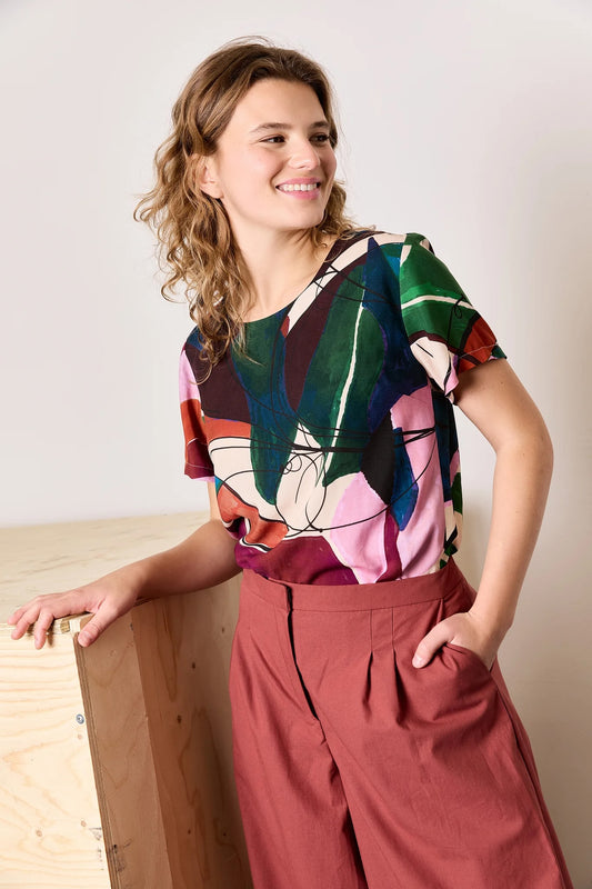 Marsala Organic Cotton Poplin by Atelier Jupe