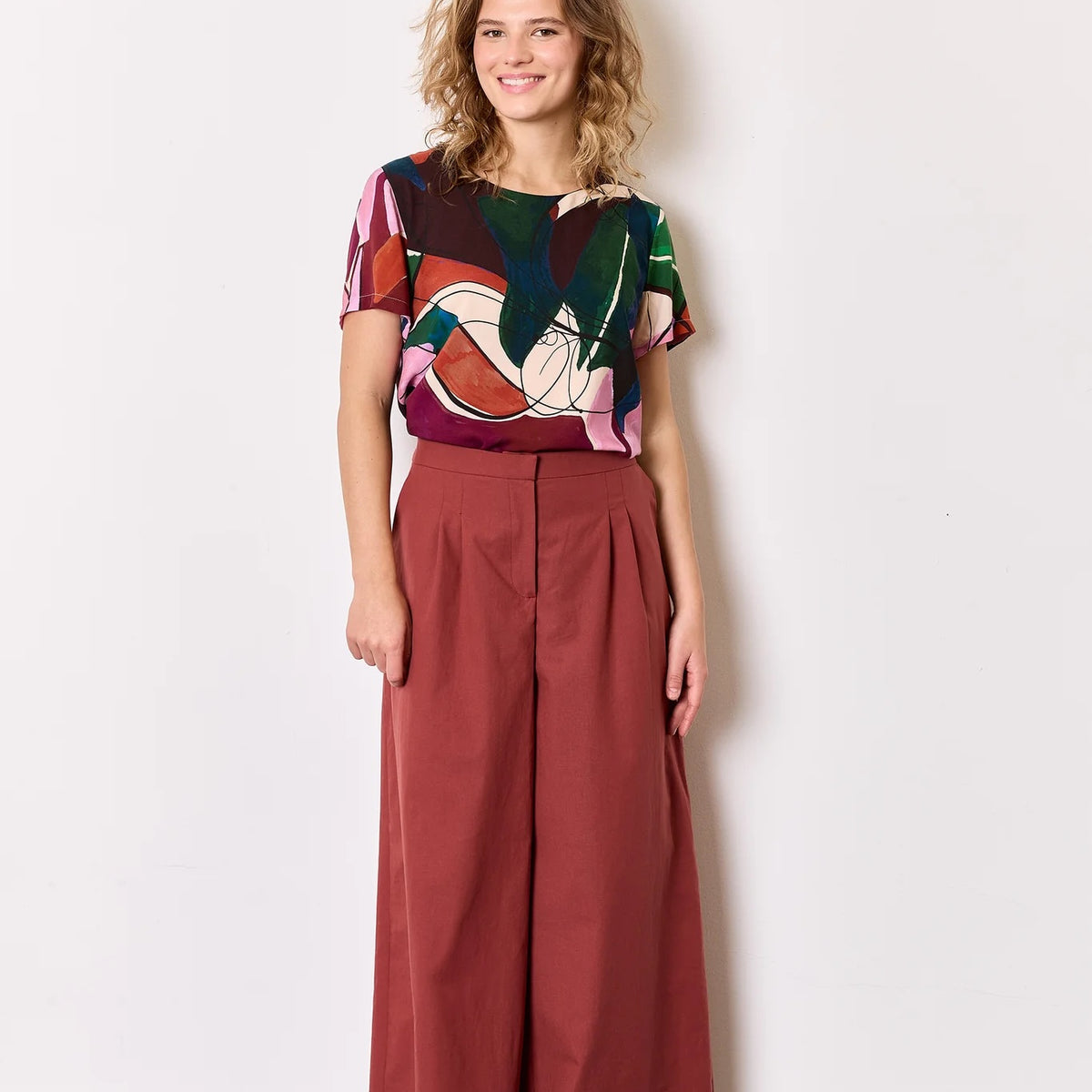 Marsala Organic Cotton Poplin by Atelier Jupe