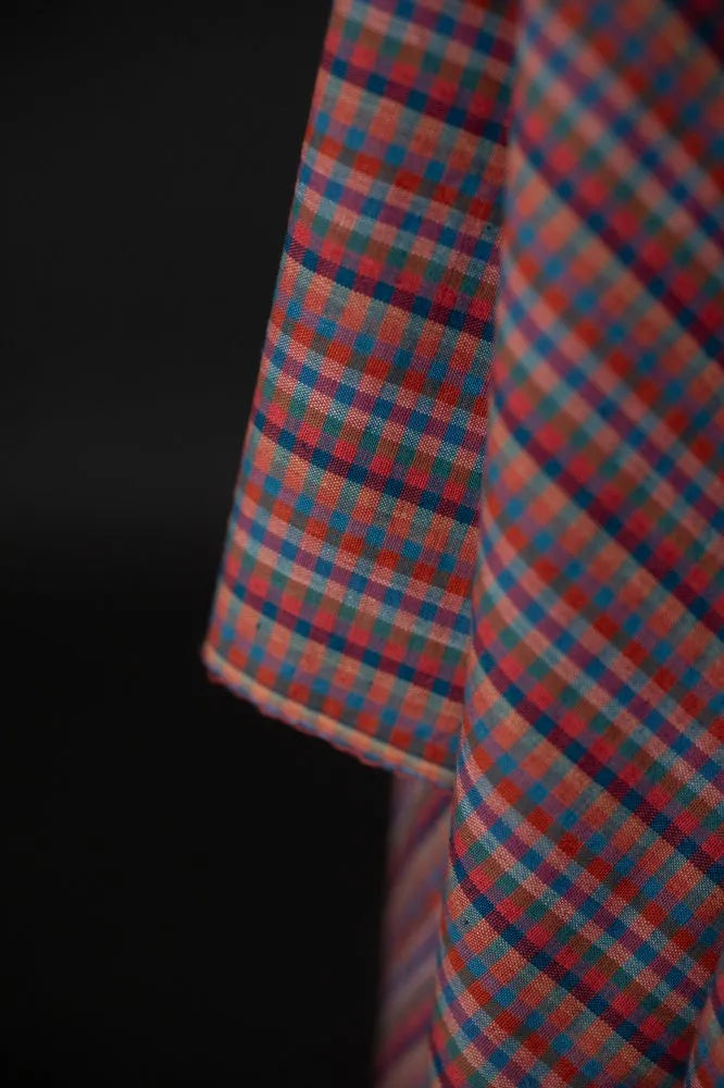 Annie G Handwoven Cotton Check