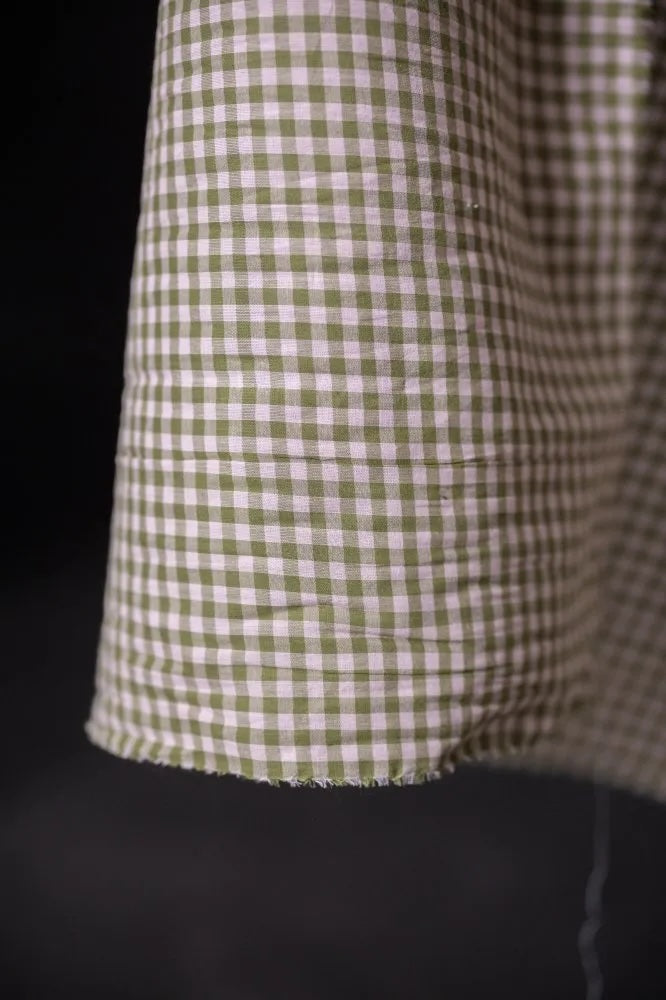 Artichoke Watercolour Cotton Check