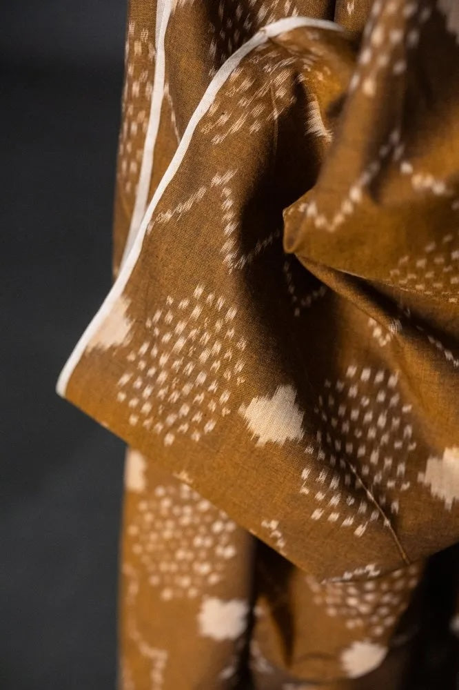 Dancing Acorn Ikat Indian Cotton