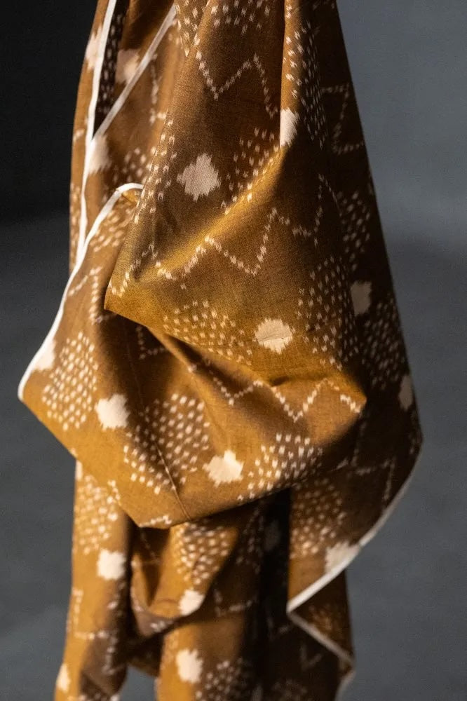 Dancing Acorn Ikat Indian Cotton