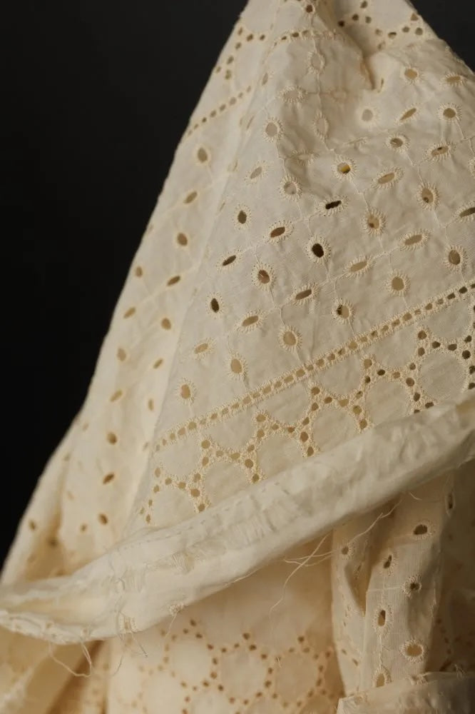 Ecru Eyelet Natural Indian Cotton by Merchant & Mills