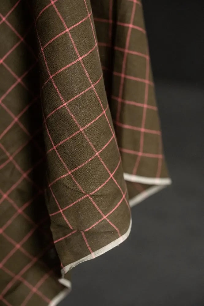 Harper Handwoven Linen Check