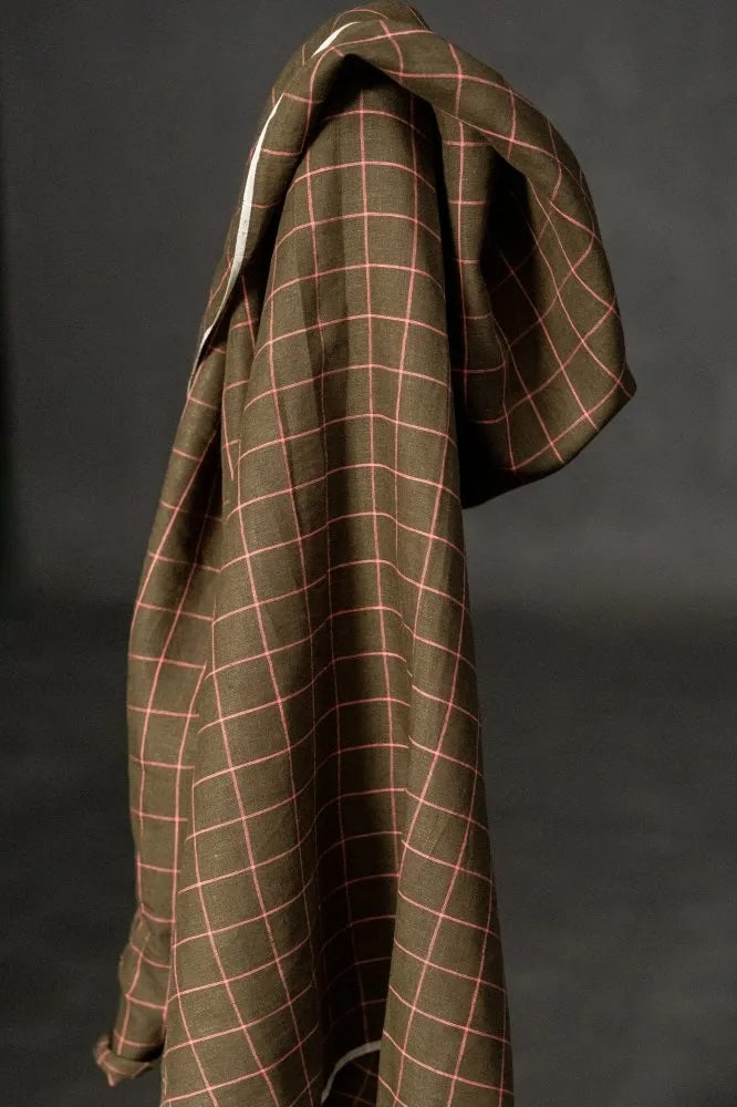 Harper Handwoven Linen Check