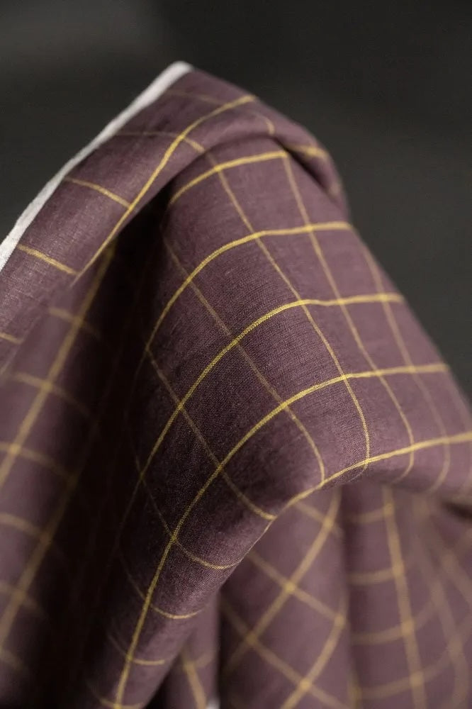 Lily Handwoven Linen Check