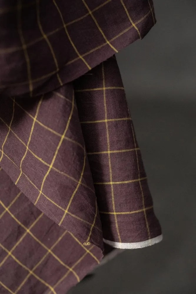 Lily Handwoven Linen Check