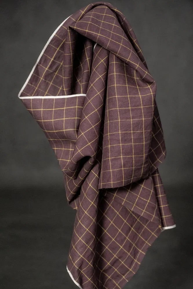 Lily Handwoven Linen Check