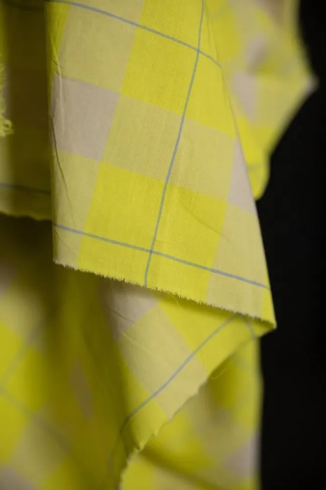 Meringue Watercolour Organic Cotton Check