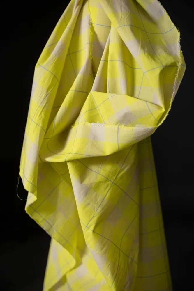 Meringue Watercolour Organic Cotton Check